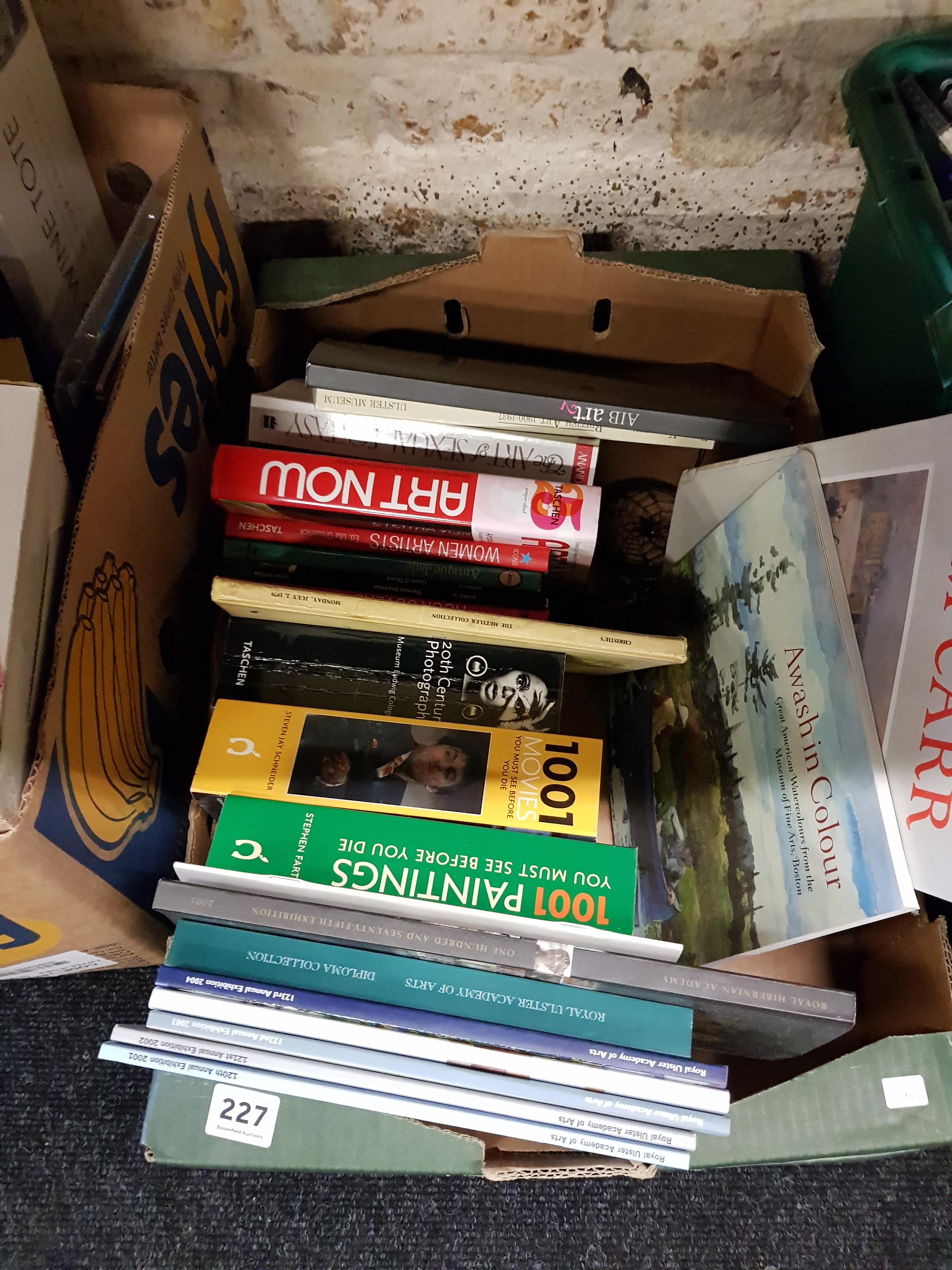 BOX OF ART BOOKS