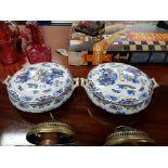 2 CHINESE TUREENS