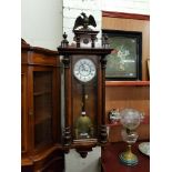 VICTORIAN DOUBLE WEIGHT VIENNA WALL CLOCK