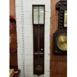 VICTORIAN STICK BAROMETER - DUBLIN MAKER