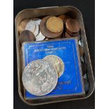 TIN OF OLD COINS