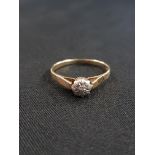 9CT GOLD AND DIAMOND RING