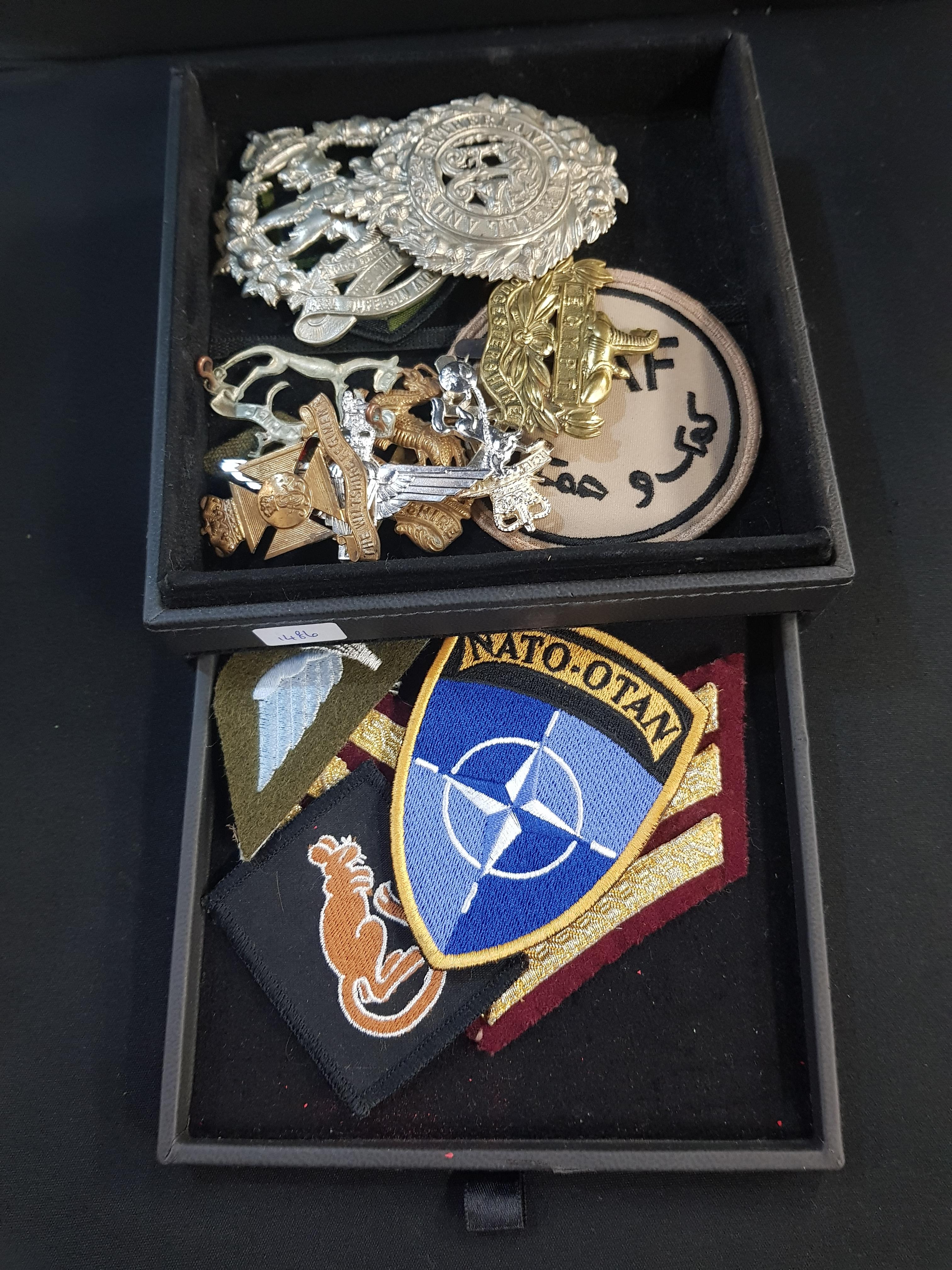 LARGE QUANTITY OF MILITARY BADGES AND PATCHES WW1 - PRESENT