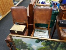 PAIR OF ANTIQUE DINING CHAIRS