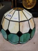 2 STAINED GLASS LAMP SHADES