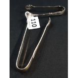 2 SILVER SUGAR TONGS