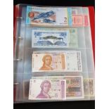 FOLDER OF UNCIRCULATED BANK NOTES