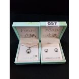 SILVER CLADDAGH PENDANT & EARRINGS