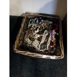 BOX OF COSTUME JEWELLERY