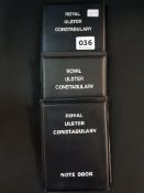 3 ROYAL ULSTER CONSTABULARY NOTE BOOKS