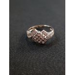 14CT WHITE GOLD DRESS RING