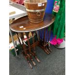 ANTIQUE TRIO NEST OF TABLES