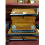 ANTIQUE WRITING BOX/INKWELL