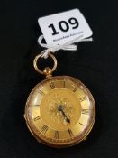 18CT GOLD POCKET WATCH TOTAL WEIGHT 59.1G