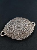 ANTIQUE CONTINENTAL SILVER BUCKLE