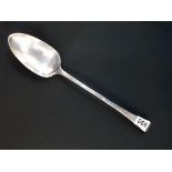 SILVER SERVING SPOON CIRCA 108.6 GRAMS MADE LONDON 1811/12 BY ALICE & GEORGE BURROWS