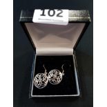 SILVER CELTIC EARRINGS