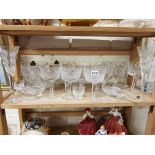 LARGE QUANTITY OF CUT GLASSWARE TO INCLUDE WATERFORD AND TYRONE