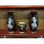 3 ANTIQUE STYLE VASES