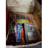 BOX OF FOOTBALL PROGRAMMES