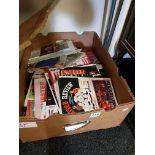 BOX OF FOOTBALL PROGRAMMES