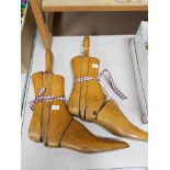 OLD VINTAGE WOODEN BOOT LAYTHES