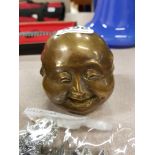 BRASS 4 FACED BUDDAH FIGURE