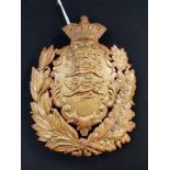 DUKE OF LANCASTERS OWN YEOMANRY HELMET PLATE