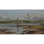 SAM MCLARNON - OIL ON CANVAS - LARNE LOUGH 24(W) X 14(H)