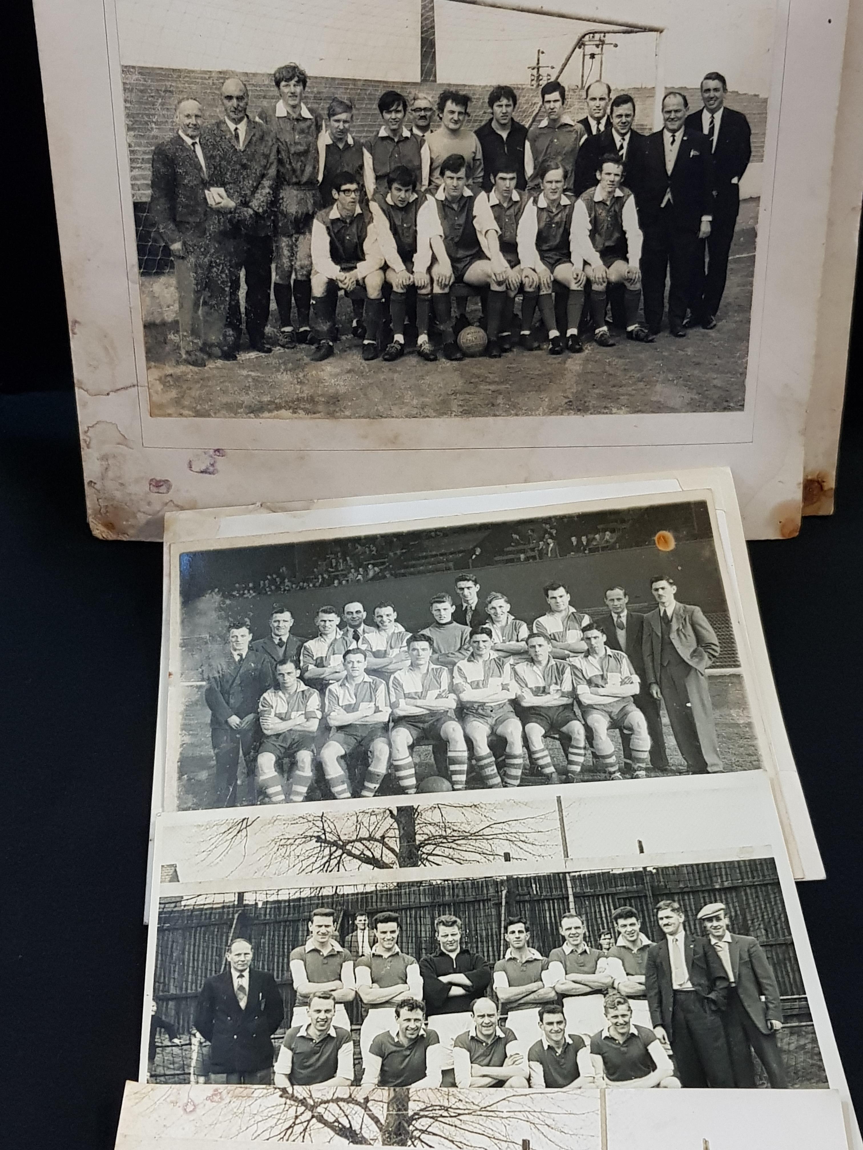 COLLECTION OF OLD FOOTBALL PHOTOGRAPHS INCLUDING BOYS BRIGADE