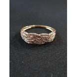 9 CARAT GOLD DIAMOND RING