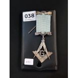 SILVER MASONIC JEWEL