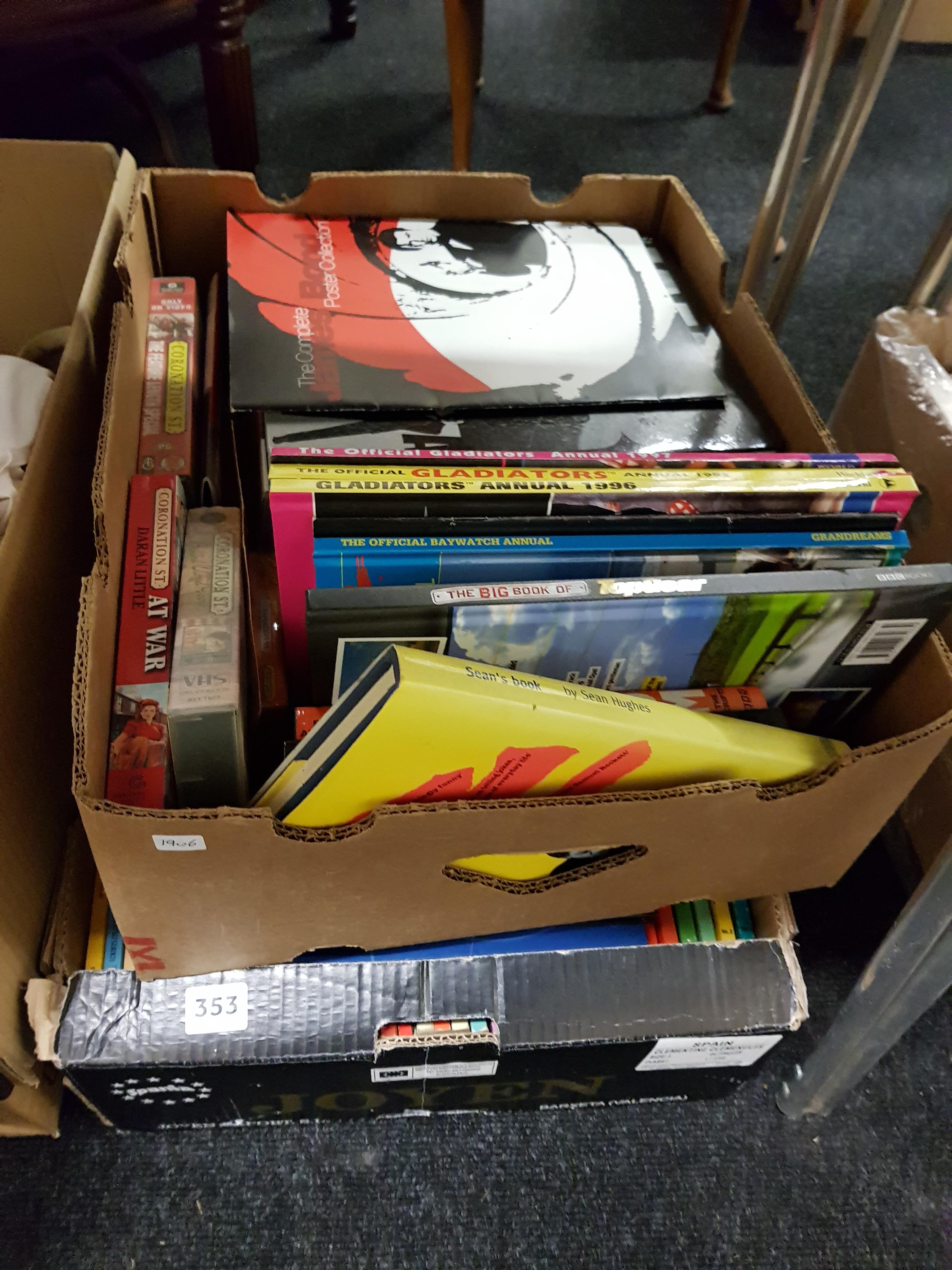 2 BOXLOTS OF BOOKS AND ANNUALS