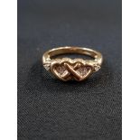 9 CARAT GOLD DIAMOND RING