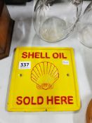 SHELL OIL CAST IRON SIGN