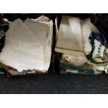 2 BOXES OF LINEN