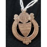 9CT GOLD MEDAL - COUNTY ANTRIM FOOTBALL ASSOCIATION QUALIFYING COMPETITION 1910 NAME ON BACK J