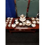 LARGE QUANTITY OF ROYAL ALBERT COUNTRY ROSE TEASET