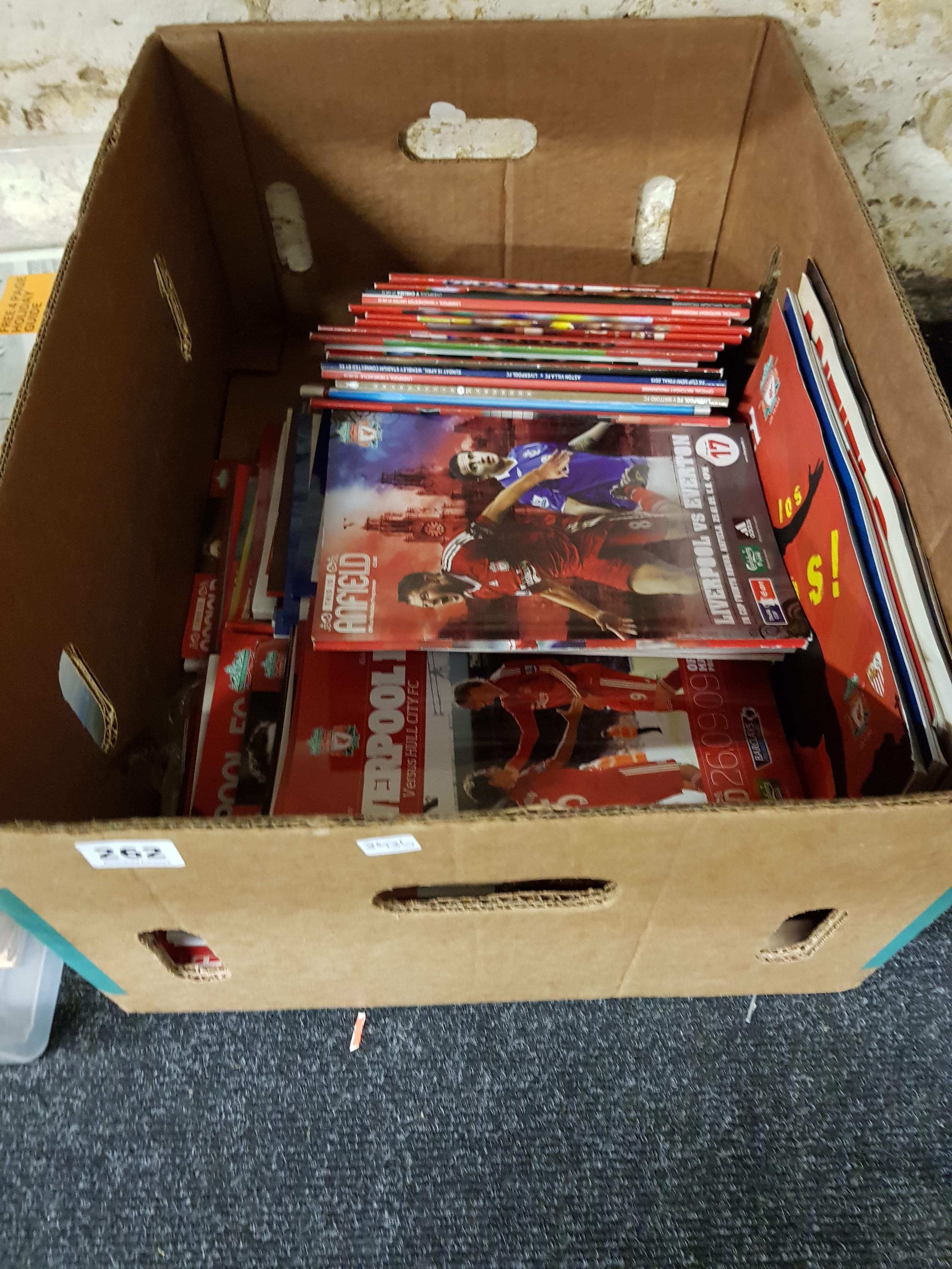 BOX LOT OF FOOTBALL PROGRAMMES