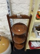 ANTIQUE FOLDING CAKE STAND