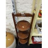 ANTIQUE FOLDING CAKE STAND