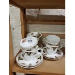 CROWN TRENT TEASET 6CUPS AND 6 SAUCERS