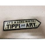 CAST IRON SIGN - TIPPERARY