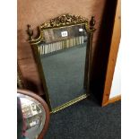 ANTIQUE BRASS MIRROR