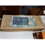 OLD BOXED RACING TOY YACHT BY PALITOY