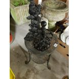 METAL PLANT STAND, EGG CUP HOLDER AND DOOR STOP