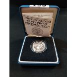 SILVER PROOF £1 COIN