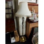 HEAVY BRASS STANDARD LAMP