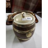 ANTIQUE BISCUIT BARREL