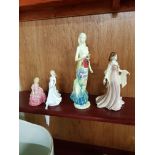 4 FIGURES DOULTON, WORCESTER ETC